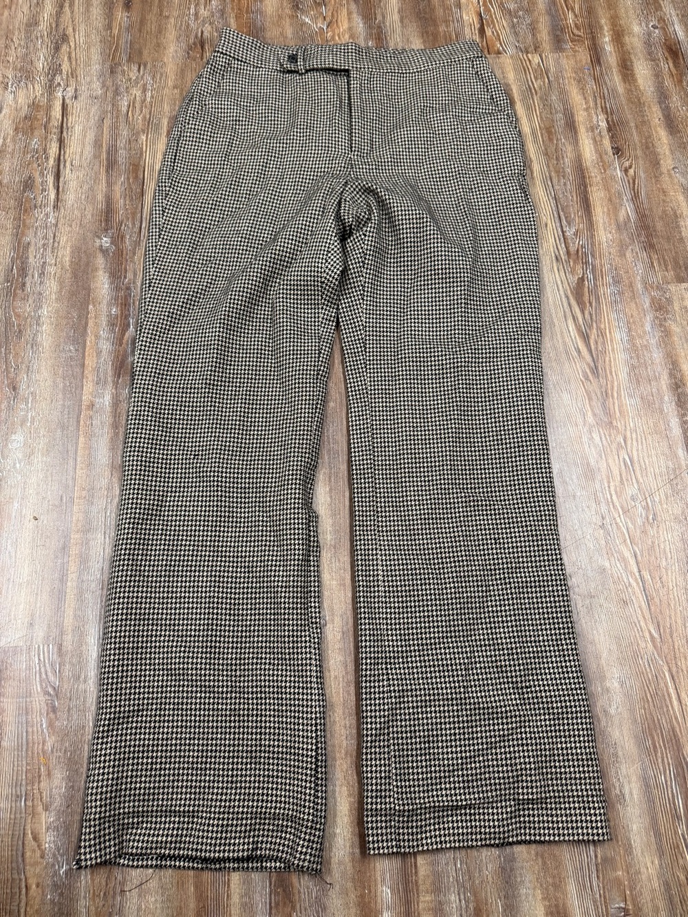 Vintage Ralph Lauren black & cream houndstooth wool pants
Size 8